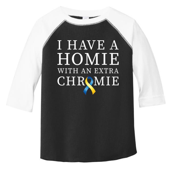 I Have A Homie With An Extra Chromie Toddler Fine Jersey T-Shirt