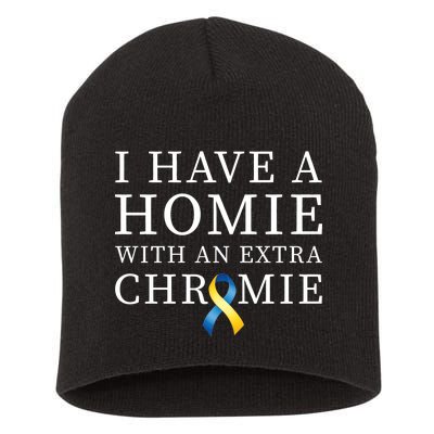 I Have A Homie With An Extra Chromie Short Acrylic Beanie