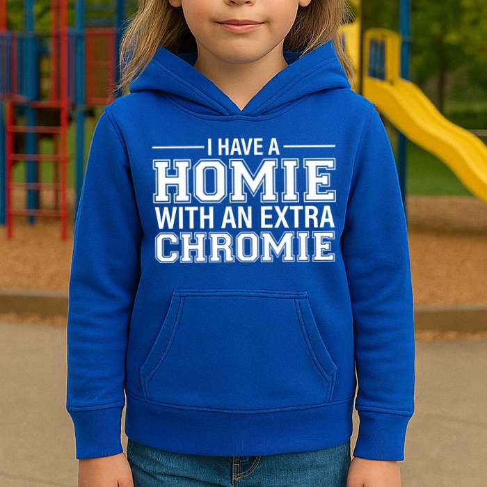 I Have A Homie With An Extra Chromie Down Syndrome Kids Hoodie