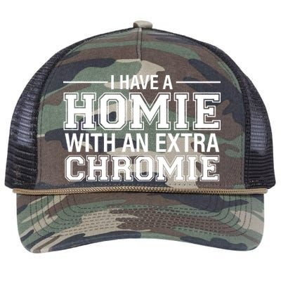 I Have A Homie With An Extra Chromie Down Syndrome Retro Rope Trucker Hat Cap