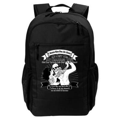 I Have A My Smartass Tattooed Wife  Daily Commute Backpack