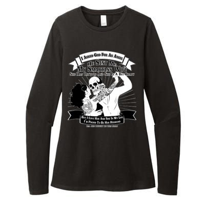 I Have A My Smartass Tattooed Wife  Womens CVC Long Sleeve Shirt