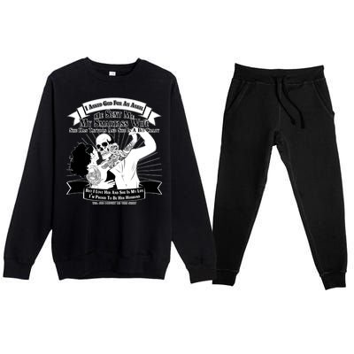 I Have A My Smartass Tattooed Wife  Premium Crewneck Sweatsuit Set