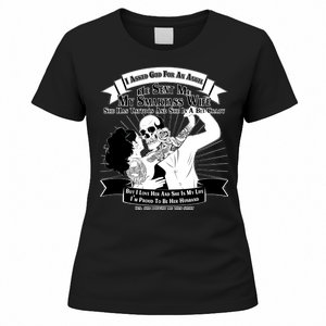 I Have A My Smartass Tattooed Wife  Women's T-Shirt