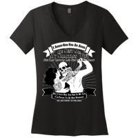 I Have A My Smartass Tattooed Wife  Women's V-Neck T-Shirt