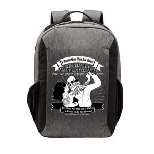 I Have A My Smartass Tattooed Wife  Vector Backpack