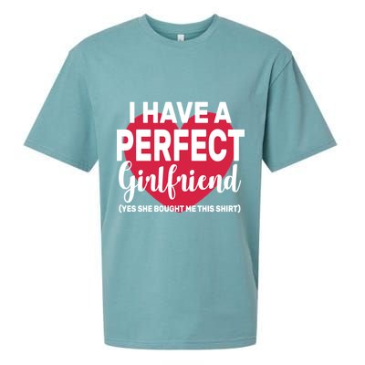 I Have A Perfect Girlfriend Yes She Bought Me This Sueded Cloud Jersey T-Shirt