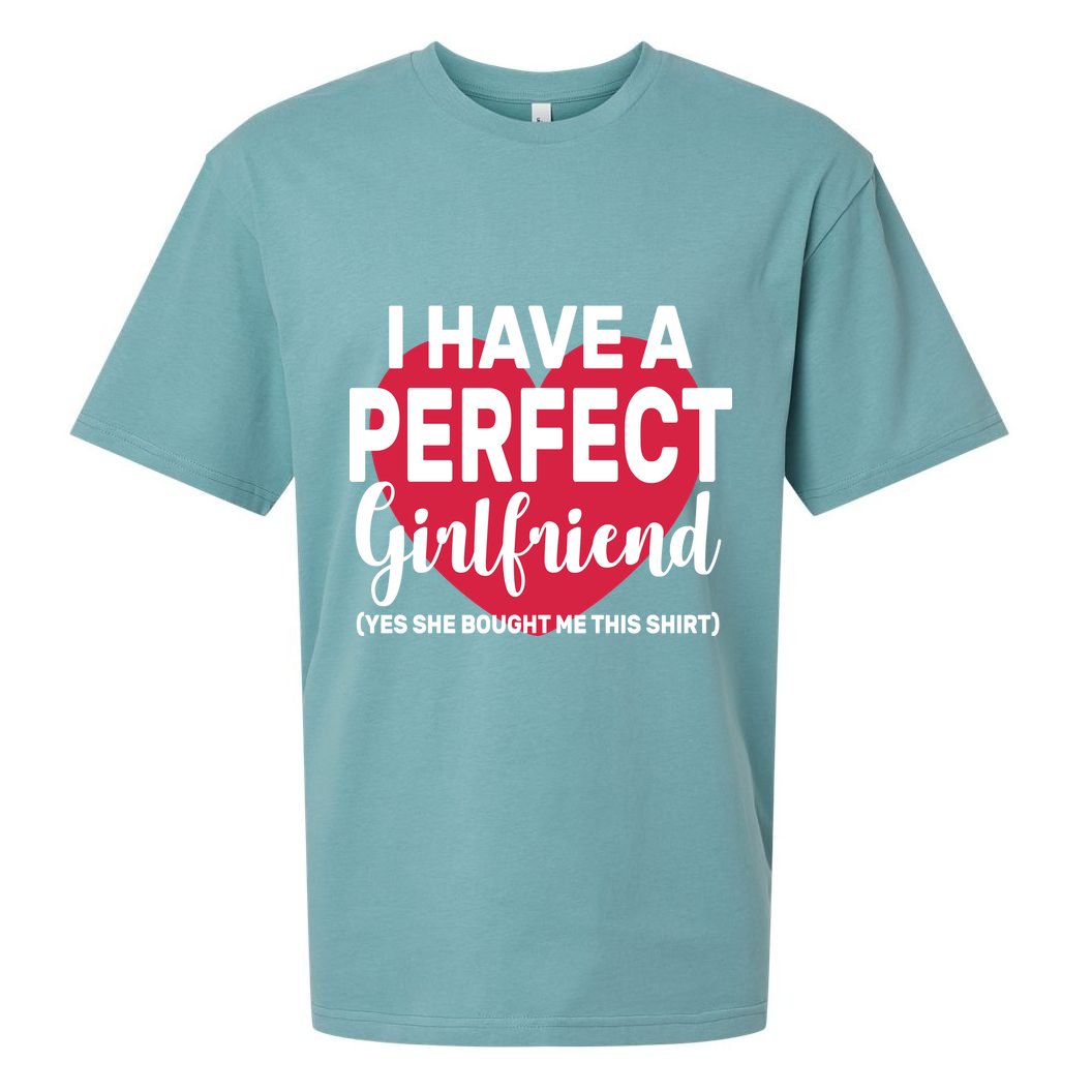 I Have A Perfect Girlfriend Yes She Bought Me This Sueded Cloud Jersey T-Shirt