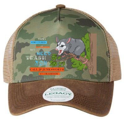 I Have A Structured Settlement Need Trash Now Funny Legacy Tie Dye Trucker Hat