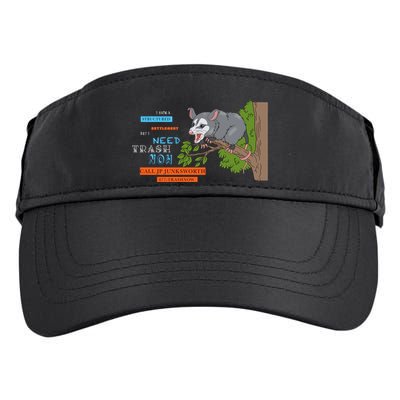 I Have A Structured Settlement Need Trash Now Funny Adult Drive Performance Visor