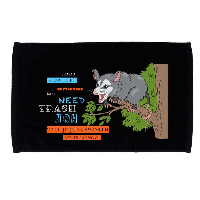 I Have A Structured Settlement Need Trash Now Funny Microfiber Hand Towel