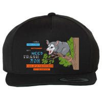 I Have A Structured Settlement Need Trash Now Funny Wool Snapback Cap