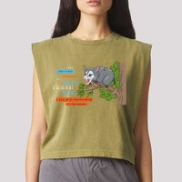 I Have A Structured Settlement Need Trash Now Funny Garment-Dyed Women's Muscle Tee