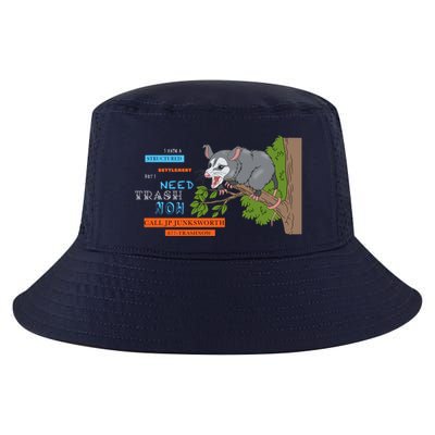 I Have A Structured Settlement Need Trash Now Funny Cool Comfort Performance Bucket Hat