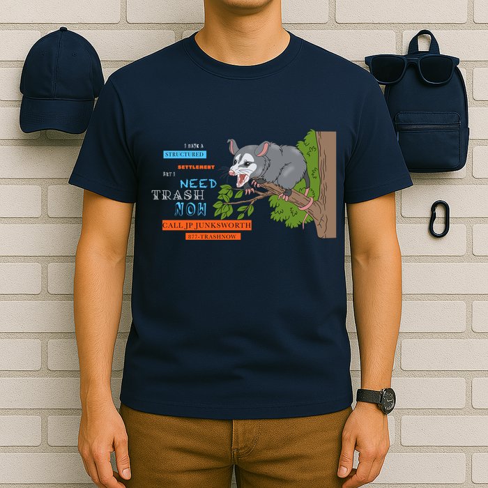 I Have A Structured Settlement Need Trash Now Funny T-Shirt