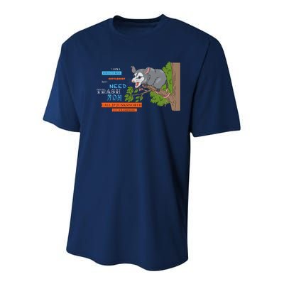 I Have A Structured Settlement Need Trash Now Funny Youth Performance Sprint T-Shirt