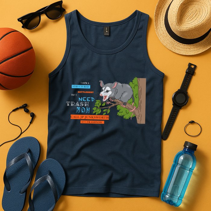 I Have A Structured Settlement Need Trash Now Funny Tank Top