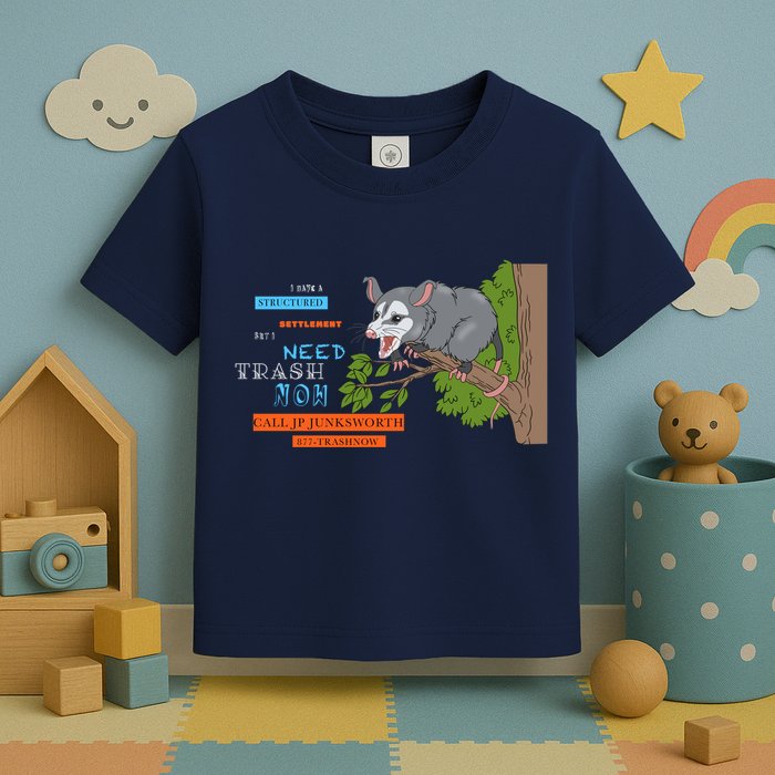 I Have A Structured Settlement Need Trash Now Funny Toddler T-Shirt