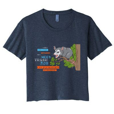I Have A Structured Settlement Need Trash Now Funny Crop Top