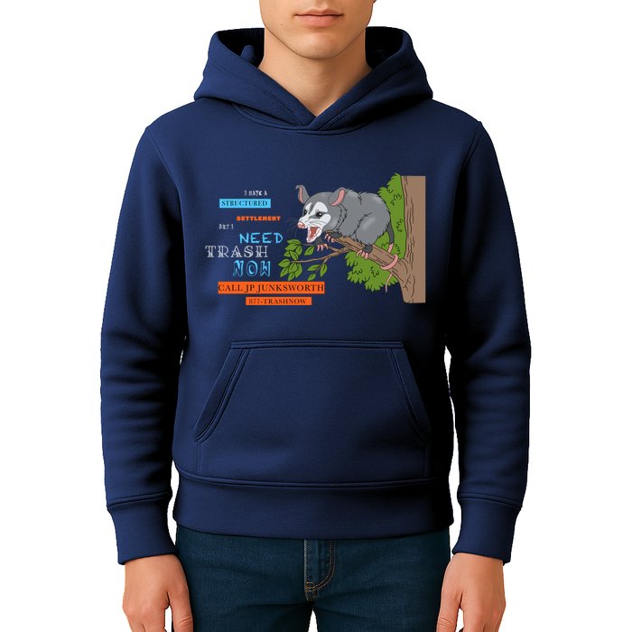 I Have A Structured Settlement Need Trash Now Funny Kids Hoodie