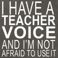 I Have A Teacher Voice And I'm Not Afraid To Use It Cotton Canvas Backpack