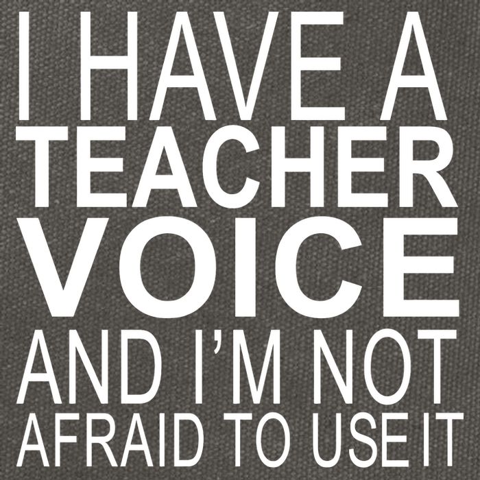 I Have A Teacher Voice And I'm Not Afraid To Use It Cotton Canvas Backpack