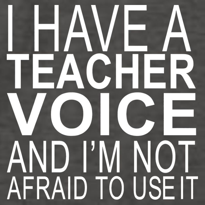 I Have A Teacher Voice And I'm Not Afraid To Use It Vector Backpack