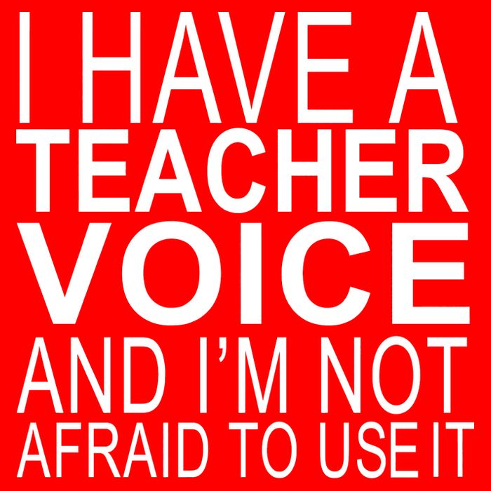 I Have A Teacher Voice And I'm Not Afraid To Use It Women's V-Neck T-Shirt