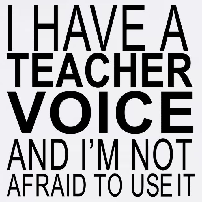 I Have A Teacher Voice And I'm Not Afraid To Use It Garment-Dyed Sweatshirt