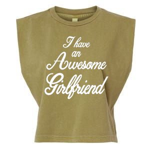 I Have An Awesome Girlfriend Garment-Dyed Women's Muscle Tee