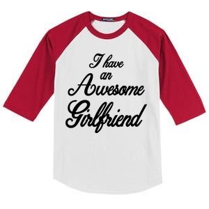 I Have An Awesome Girlfriend Kids Colorblock Raglan Jersey