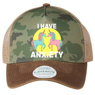 I Have Anxiety Unicorn Legacy Tie Dye Trucker Hat