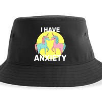 I Have Anxiety Unicorn Sustainable Bucket Hat