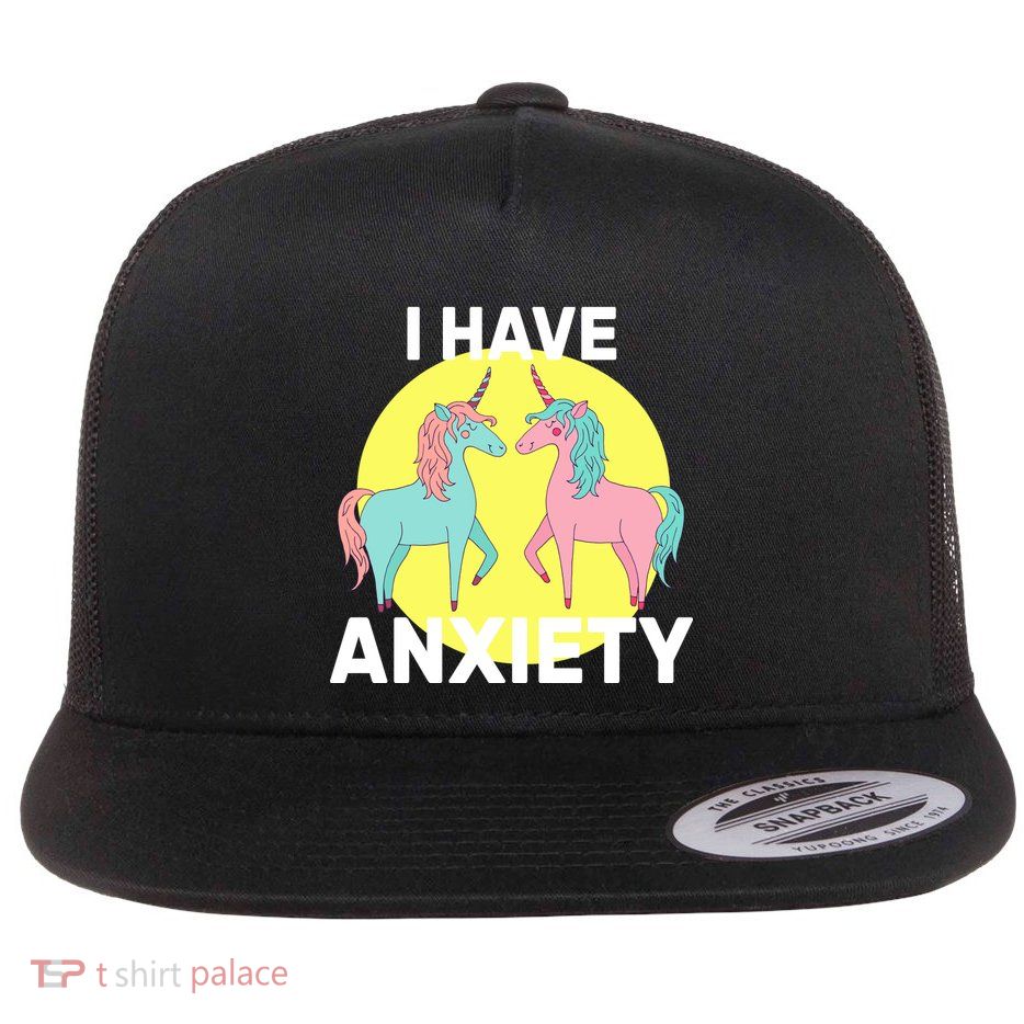 I Have Anxiety Unicorn Flatbill Hat