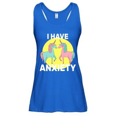 I Have Anxiety Unicorn Ladies Essential Flowy Tank