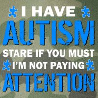 I Have Autism Stare If You Must I'm Not Paying Attention Legacy Tie Dye Trucker Hat