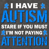 I Have Autism Stare If You Must Not Paying Attention Vector Backpack