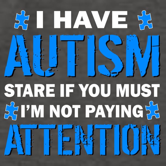 I Have Autism Stare If You Must Not Paying Attention Vector Backpack
