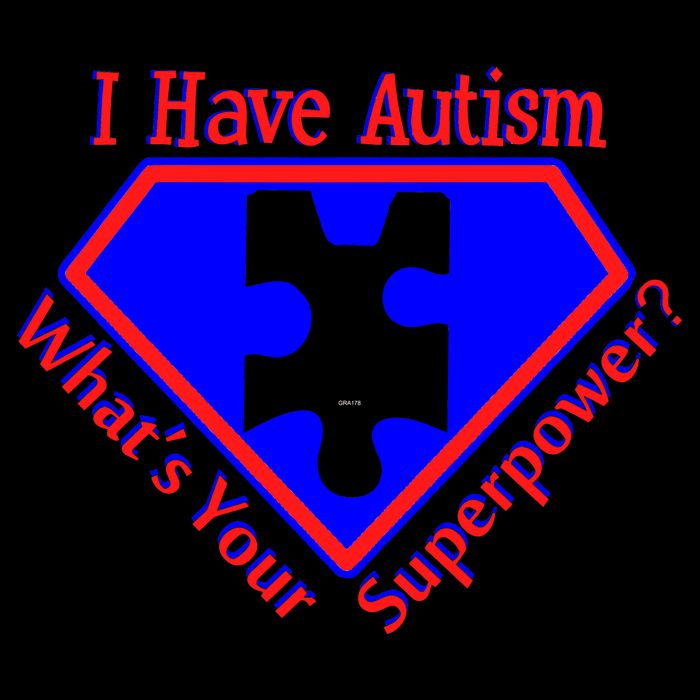 I Have Autism What's Your Super Power Youth Performance Sprint T-Shirt