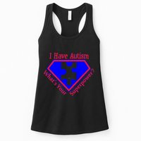 I Have Autism What's Your Super Power Womens Tank Top