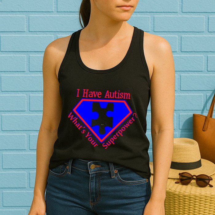 I Have Autism What's Your Super Power Womens Tank Top