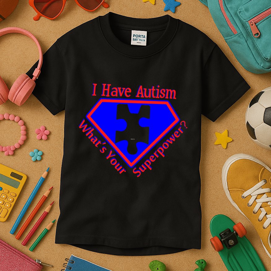 I Have Autism What's Your Super Power Kids T-Shirt