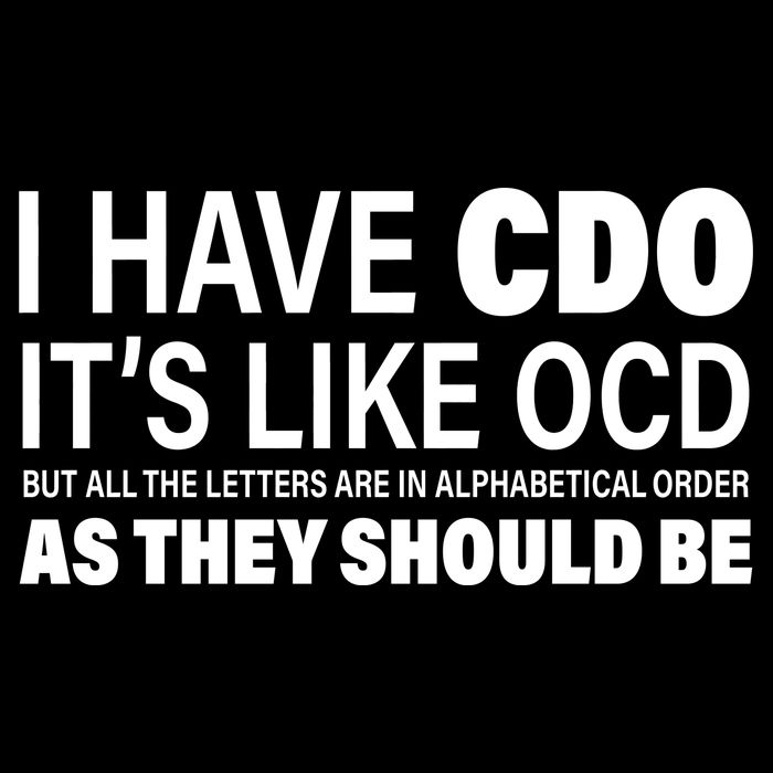 I Have CDO Its Like OCD But In Alphabetical Order Wool Snapback Cap