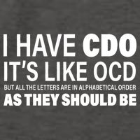 I Have CDO Its Like OCD But In Alphabetical Order Vector Backpack