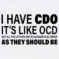 I Have CDO Its Like OCD But In Alphabetical Order Garment-Dyed Sweatshirt