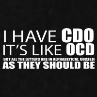 I Have CDO It's Like OCD Funny Sarcastic Ladies PosiCharge Tri-Blend Wicking Tank
