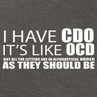I Have CDO It's Like OCD Funny Sarcastic Cotton Canvas Backpack