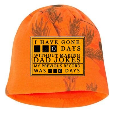 I Have Gone 0 Days Without Making A Dad Joke Kati - Camo Knit Beanie