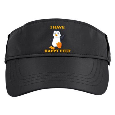 I Have Happy Feet Adult Drive Performance Visor