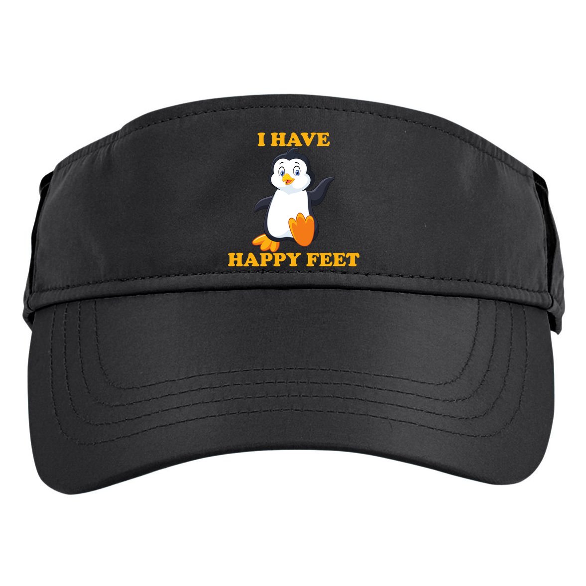 I Have Happy Feet Adult Drive Performance Visor
